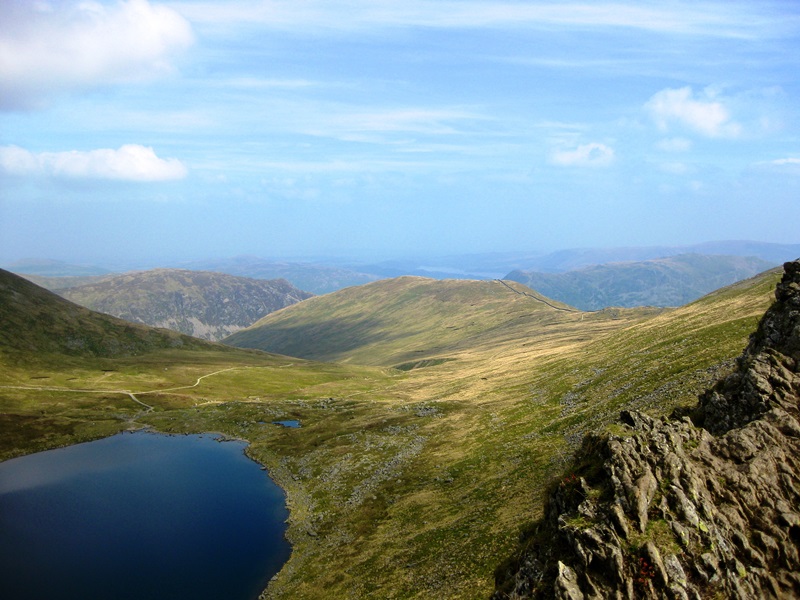 Hills and a body of water