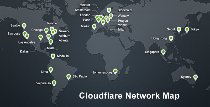 Cloudflare Network Map