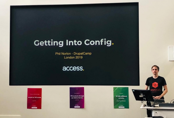 Phil Norton talk - Getting in to Drupal 8 Configuration Management: DrupalCamp 2019