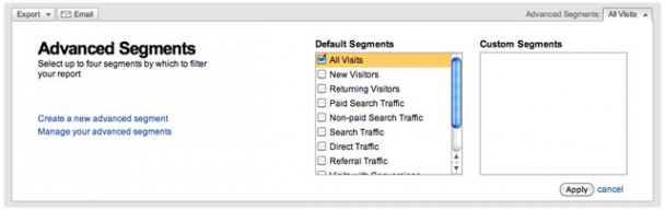 Advanced Segments in Google Analytics