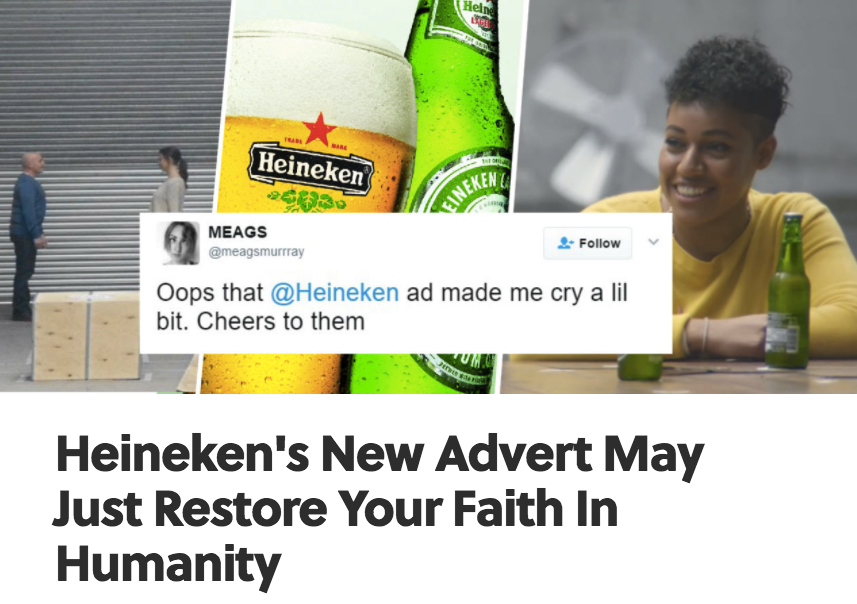 heineken advert vs pepsi advert news coverage