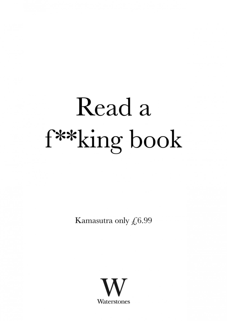 &quot;Read a f**king book&quot; - Waterstones