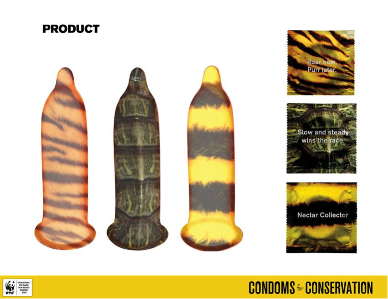 Condom styles - WWF campaign