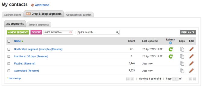 Segment Drupal user profile data using dotMailer