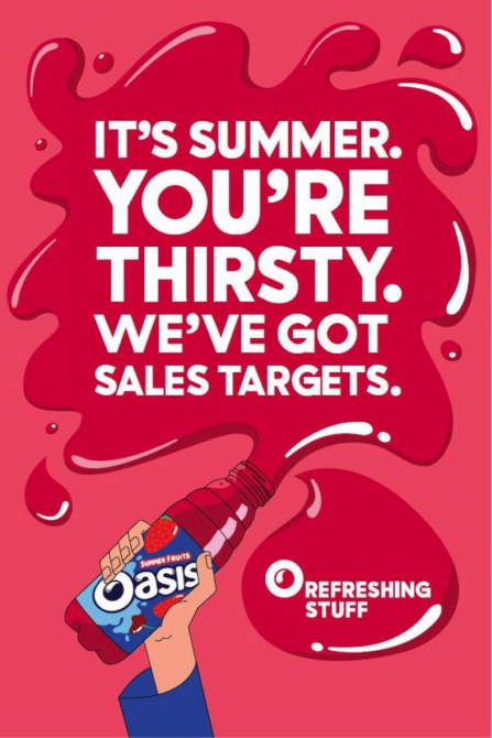 Oasis - Refreshing stuff poster