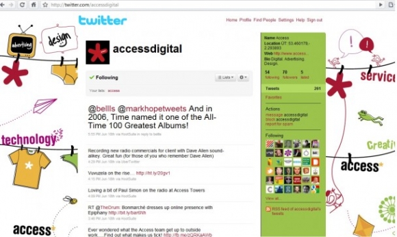 Access Twitter Page
