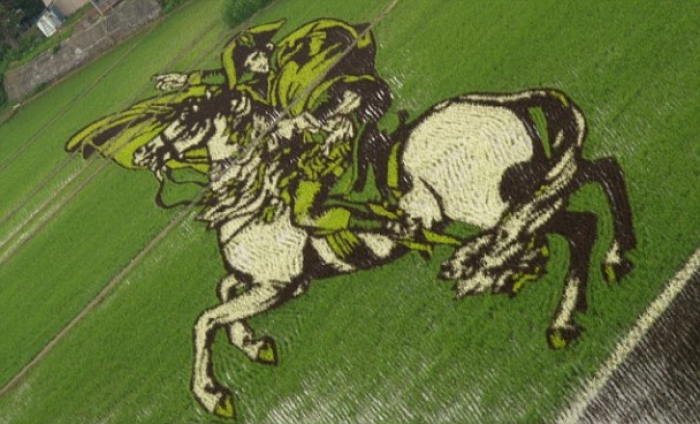 Horse riding crop art