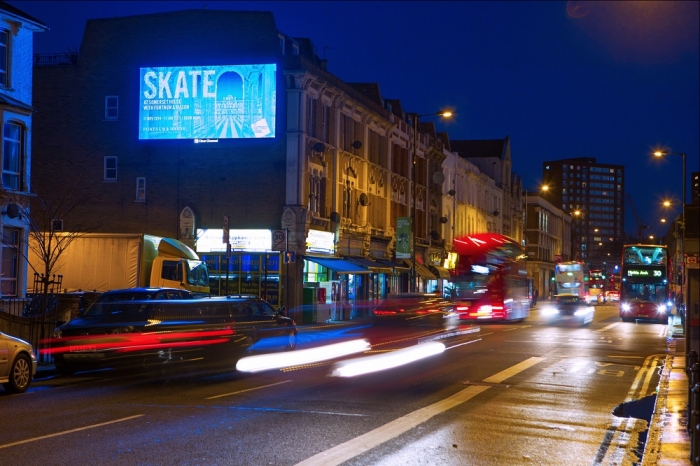 SKATE billboard in London