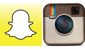 Snapchat and Instagram