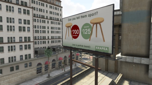 San Andreas advertising billboard