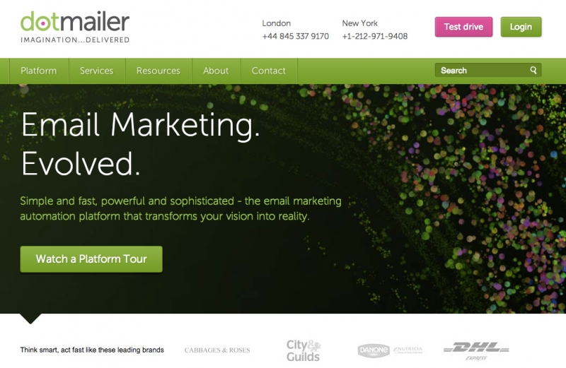 dotMailer homepage