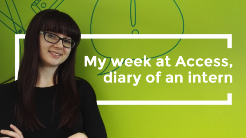 Gemma Curtis, intern at Access