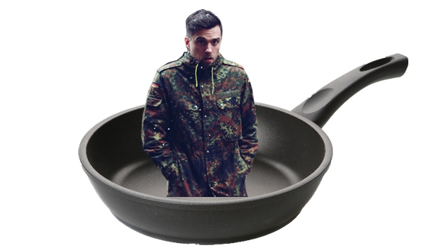 Rob in a frying pan