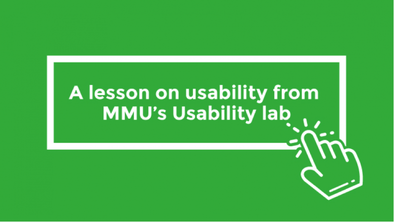A lesson on usability from MMU's Usability lab