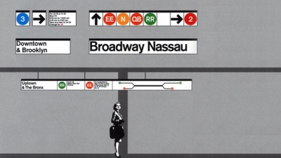 Massimo Vignelli subway signage