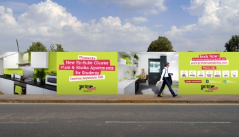 Prime Student Living's Advertising Hoardings