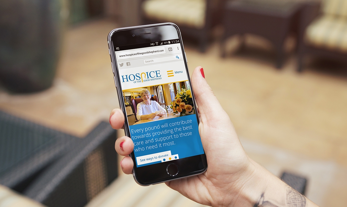 Good Shepherd mobile website design