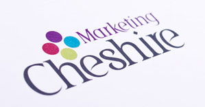 The Marketing Cheshire branding in use